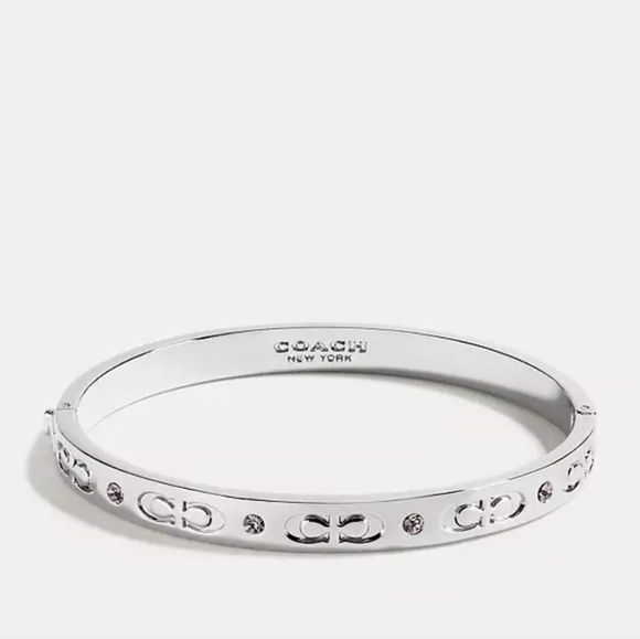 Coach...Signature Hinged Bangle - Picture 3 of 3